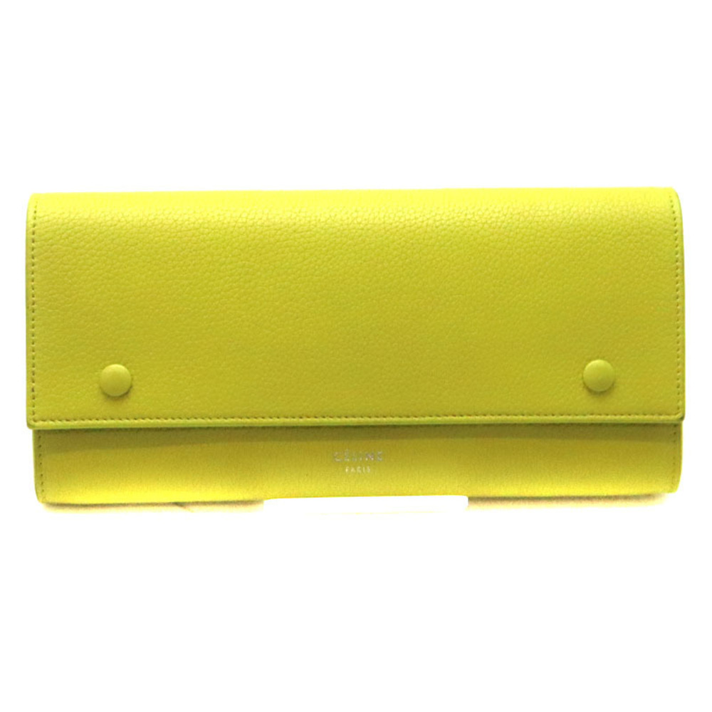 Celine Multi Function Flap Wallet Leather Yellow - image 1